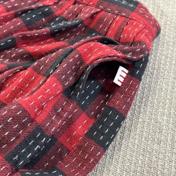 Vintage Espirit Sport Red Plaid Flannel Maxi Pleated Gathered Skirt Girls 7/8 XS - Picture 8 of 8